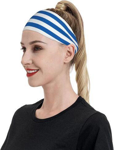 Cute Flag Sweatbands Sports Headbands for Women Men Headband Hair Band for Running, Cycling, Yoga,Gym in Saudi Arabia