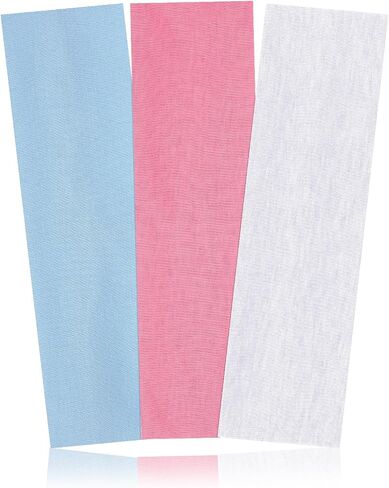 3Pcs Non Slip Headbands Soft Elastic Head Bands for Women Girls Wide Stretchy Headband for Yoga Workout Sports Gym White Pink Blue Sweat Headbands Trendy Hair Accessories in Saudi Arabia