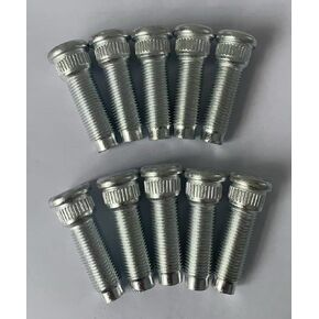 10 PCS 610-260 Rear 1/2-20 Serrated Wheel Stud - .618 in. Knurl, 1-13/16 in. Length Compatible with Select Ford Ranger Bronco Country Custom E150/Lincoln/Mercury Models D6AZ1107A in Saudi Arabia