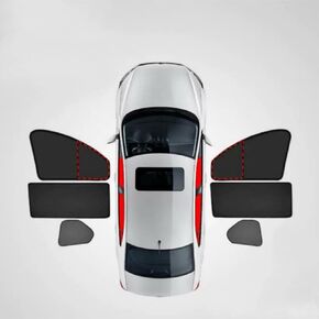 Car Window Sun Shade for Kia NIRO 2017-2025 Embedded Privacy Curtains 100% Block Light for Breastfeeding and Changing Clothes etc,2 Front Windows in Saudi Arabia