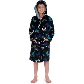 Hooded Plush Robe For Boys- Fluffy Winter PJ Robe With Pockets, Hoodie & Belt- Boys And Teens’ Ultra-Soft Bathrobe in Kuwait