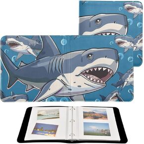ألبوم صور Jiponi Shark كبير ، ألبومات قصاصات الغلاف الجلدي DIY لـ 4x6 5x7 6x8 صور ، كتاب ذاكرة لاصق ذاتي لحفل زفاف ، طفل ، عائلة in Kuwait