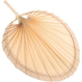 Vintage Handmade Palm Leaf Fan Practical Cooling Accessory for Summer Festivals and Parties Woven Design for Photography and Home Decoration in Kuwait