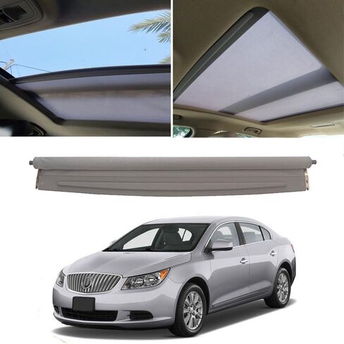 Car Panorama Sunroof Sunshade Curtain Cover Assembly 23135938 for Buick GF Lacrosse 2009 2010 2011 2012 2013 2014 2015 (Black) in Saudi Arabia