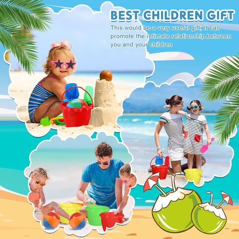 75 Pcs End of Year Students Gift Kids Beach Pool Party Favors Sand Buckets Shovels Neon Sunglasses Inflatable Beach Balls Water Guns Set for Outdoor Summer Swimming Pool Party Game(Cute) in Saudi Arabia