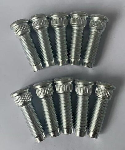 10 PCS 610-260 Rear 1/2-20 Serrated Wheel Stud - .618 in. Knurl, 1-13/16 in. Length Compatible with Select Ford Ranger Bronco Country Custom E150/Lincoln/Mercury Models D6AZ1107A in Saudi Arabia