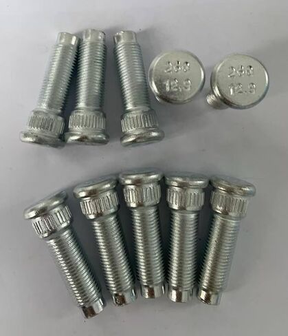 10 PCS 610-260 Rear 1/2-20 Serrated Wheel Stud - .618 in. Knurl, 1-13/16 in. Length Compatible with Select Ford Ranger Bronco Country Custom E150/Lincoln/Mercury Models D6AZ1107A in Saudi Arabia