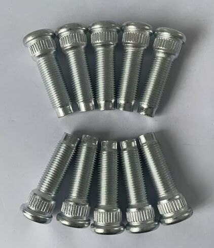 10 PCS 610-260 Rear 1/2-20 Serrated Wheel Stud - .618 in. Knurl, 1-13/16 in. Length Compatible with Select Ford Ranger Bronco Country Custom E150/Lincoln/Mercury Models D6AZ1107A in Saudi Arabia