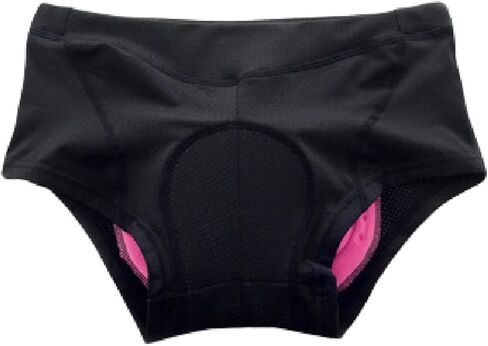 Women's Cycling Underwear Padded Bike Shorts Breathable Riding Underwear with 3D Silicone Cushion for Bicycle Sports- Black in Saudi Arabia