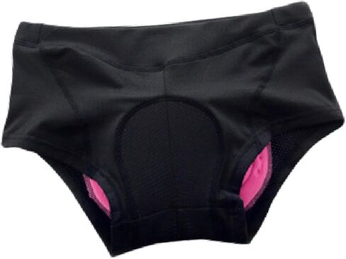 Women's Cycling Underwear Padded Bike Shorts Breathable Riding Underwear with 3D Silicone Cushion for Bicycle Sports- Black in Saudi Arabia