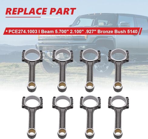 4Pcs Connecting Rod for 2010-2018 Soul Rio for Accent 1.6L OE 23510-2B000 23510-2B010 for 2012-2017 VELOSTER 1.6L in Kuwait