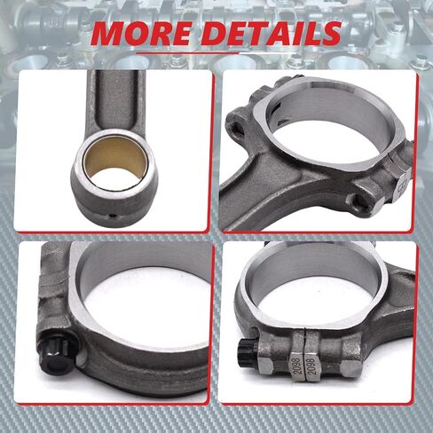 4Pcs Connecting Rod for 2010-2018 Soul Rio for Accent 1.6L OE 23510-2B000 23510-2B010 for 2012-2017 VELOSTER 1.6L in Kuwait