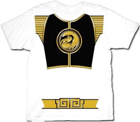 Power Rangers White Ranger Falcon Costume Adult White T-Shirt in Saudi Arabia