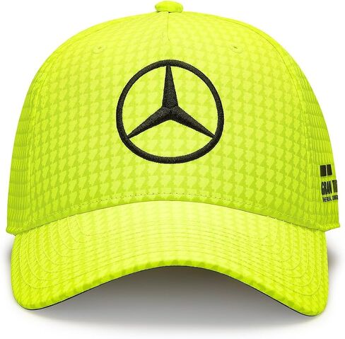 Mercedes AMG Petronas Formula One Team - 2023 Lewis Hamilton Driver Hat - Neon Yellow - Usisex - الحجم: حجم واحد in Saudi Arabia