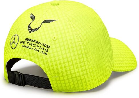 Mercedes AMG Petronas Formula One Team - 2023 Lewis Hamilton Driver Hat - Neon Yellow - Usisex - الحجم: حجم واحد in Saudi Arabia