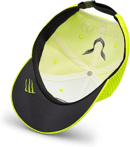 Mercedes AMG Petronas Formula One Team - 2023 Lewis Hamilton Driver Hat - Neon Yellow - Usisex - الحجم: حجم واحد in Saudi Arabia