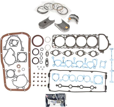MA-4216958081-7 Full Gasket Set Bearings Rings Compatible With/For 91-94 Nissan 240SX 2.4 KA24DE in Saudi Arabia