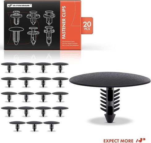 A-premium 20 PCS Hood Car Car Retainer Retainer Pusher Clips pin pin متوافق مع Ford F-150 F-250 F-350 F-450 Super Duty Explorer Edge Taurus Lincoln MKZ Mercury-7.94mmmmmm in Kuwait