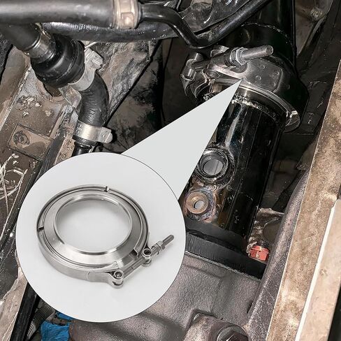 5 إلى 4 '' 't6 flange removed clamp v band kit kit full full full for borg warner s400sxe s475 s480 مع الإسكان in Saudi Arabia