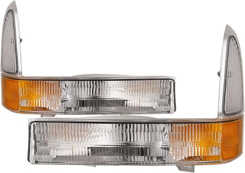 المصابيح الأمامية مصابيح حديقة الإسكان Chrome Chrome متوافقة مع رحلة Ford F-250 F-350 F-450 F-550 Super Duty تشمل سائقًا الأيسر والمتنزه الأيمن. in Saudi Arabia