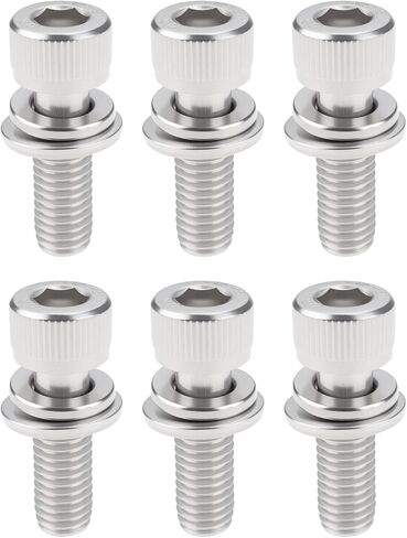 6pcs عادم براغي براغي استبدال الجزء 7517322 7518984 متوافق مع Polaris RZR XP 1000 2014-2018 in Saudi Arabia