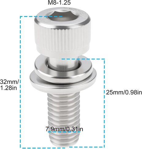 6pcs عادم براغي براغي استبدال الجزء 7517322 7518984 متوافق مع Polaris RZR XP 1000 2014-2018 in Saudi Arabia