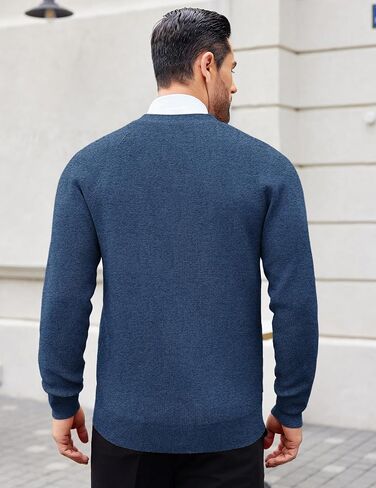 COOFANDY Men's Cardigan Sweaters with Button Lightweight Casual V Neck Long Sleeve Pockets Knitted Sweater in Saudi Arabia