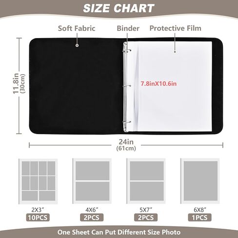 Jiponi Red Poppy Flowers ألبوم صور كبير ، ألبومات قصاصات الغلاف الجلدي DIY لـ 4x6 5x7 6x8 صور ، كتاب ذاكرة لاصق ذاتي لحفل زفاف ، طفل ، عائلة in Kuwait