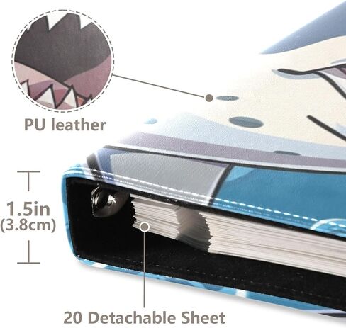 ألبوم صور Jiponi Shark كبير ، ألبومات قصاصات الغلاف الجلدي DIY لـ 4x6 5x7 6x8 صور ، كتاب ذاكرة لاصق ذاتي لحفل زفاف ، طفل ، عائلة in Kuwait