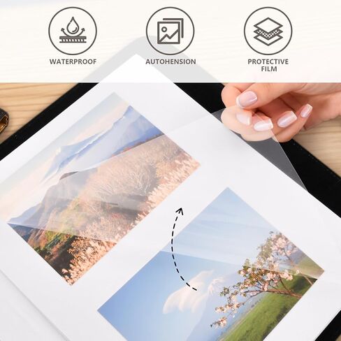 Jiponi Daisy Flower Flower USA Flag ألبوم صور كبير ، ألبومات قصاصات غلاف جلدية DIY لـ 4x6 5x7 6x8 صور ، كتاب ذاكرة لاصق ذاتي لحفل زفاف ، طفل ، عائلة in Kuwait