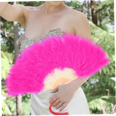 Wedding Bride Decorative Hand Fan Elegant Plume Fan for Stage Performance Bridal Souvenirs and Special Occasions Craftsmanship for Weddings in Saudi Arabia