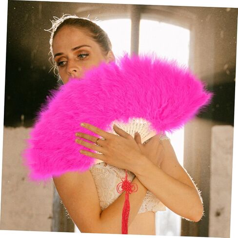 Wedding Bride Decorative Hand Fan Elegant Plume Fan for Stage Performance Bridal Souvenirs and Special Occasions Craftsmanship for Weddings in Saudi Arabia
