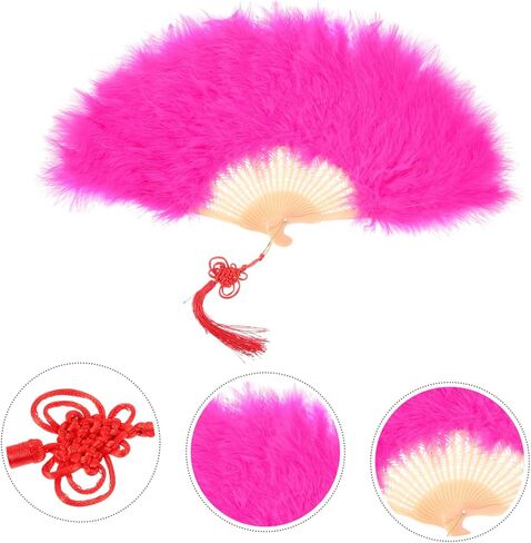 Wedding Bride Decorative Hand Fan Elegant Plume Fan for Stage Performance Bridal Souvenirs and Special Occasions Craftsmanship for Weddings in Saudi Arabia