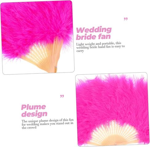 Wedding Bride Decorative Hand Fan Elegant Plume Fan for Stage Performance Bridal Souvenirs and Special Occasions Craftsmanship for Weddings in Saudi Arabia