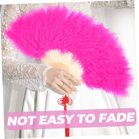 Wedding Bride Fan Elegant Plume Handheld Fan for Makeup Weddings Parties Dances and Photography Lightweight and Portable Bridal Favor Deep in Saudi Arabia
