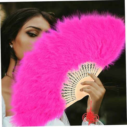 Wedding Bride Fan Elegant Plume Handheld Fan for Makeup Weddings Parties Dances and Photography Lightweight and Portable Bridal Favor Deep in Saudi Arabia