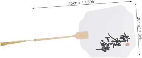Healifty 3pcs DIY القديم على الطراز القديم جولة الورق مروحة مروحة محمولة محمولة طقم جولة صينية للتخرج الحفلات الصيفية وحرف الديكور المنزلي سهلة التجميع الفني in Kuwait