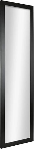 Over The Door Full Length Mirror 14.25 x 50.25 Inches, No Drilling Installation Black Standing Mirror for Bedroom, Hallway, Living Room, Closet, Dorm Room in Saudi Arabia