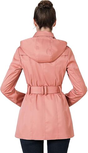 BGSD Women Evelyn Waterproof Classic Hooded Short Trench Coat in Saudi Arabia