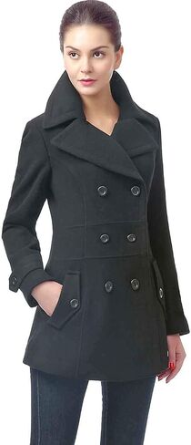 BGSD Women Joann Wool Blend Walking Pea Coat (متوفر أيضًا بحجم زائد و Petite) in Saudi Arabia