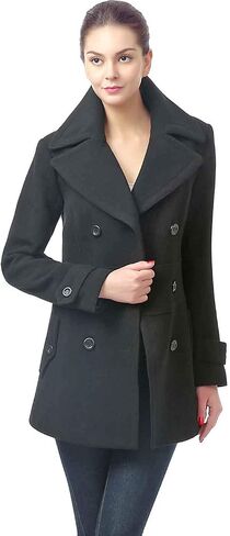 BGSD Women Joann Wool Blend Walking Pea Coat (متوفر أيضًا بحجم زائد و Petite) in Saudi Arabia