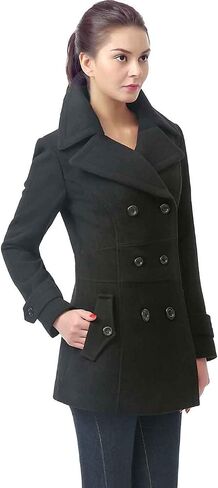 BGSD Women Joann Wool Blend Walking Pea Coat (متوفر أيضًا بحجم زائد و Petite) in Saudi Arabia