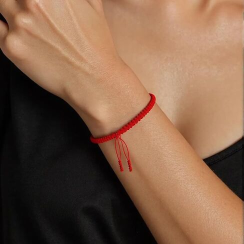 Red String Bracelet for Protection,Adjustable Kabbalah Bracelets Good Luck Wealth Braided Bracelet The Prayer I Share Bracelets Red/Black Thread Handmade Amulet Wrist Rope Lucky Gifts in Saudi Arabia