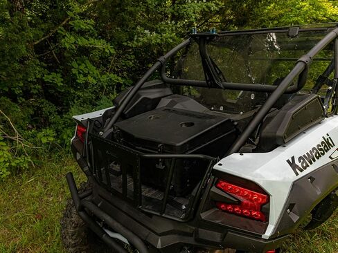SuperATV Insulated Cooler/Cargo Box Compatible with Kawasaki Teryx KRX 1000: 2020+ | 30 Liter Capacity | Two Built-in Cup Holders | Keeps Out Water, Mud, and More in Saudi Arabia