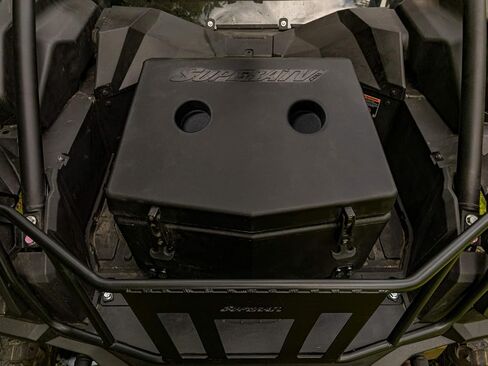 SuperATV Insulated Cooler/Cargo Box Compatible with Kawasaki Teryx KRX 1000: 2020+ | 30 Liter Capacity | Two Built-in Cup Holders | Keeps Out Water, Mud, and More in Saudi Arabia