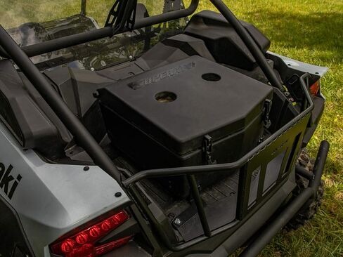 SuperATV Insulated Cooler/Cargo Box Compatible with Kawasaki Teryx KRX 1000: 2020+ | 30 Liter Capacity | Two Built-in Cup Holders | Keeps Out Water, Mud, and More in Saudi Arabia