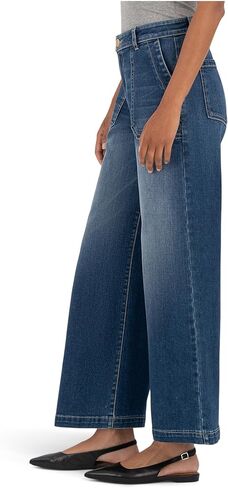 KUT from the Kloth Women's Meg High-Rise Wide Leg Pants W/Pork Chop Pockets in Saudi Arabia