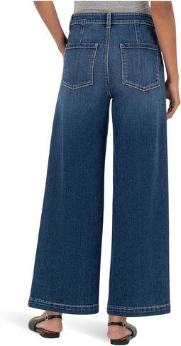 KUT from the Kloth Women's Meg High-Rise Wide Leg Pants W/Pork Chop Pockets in Saudi Arabia