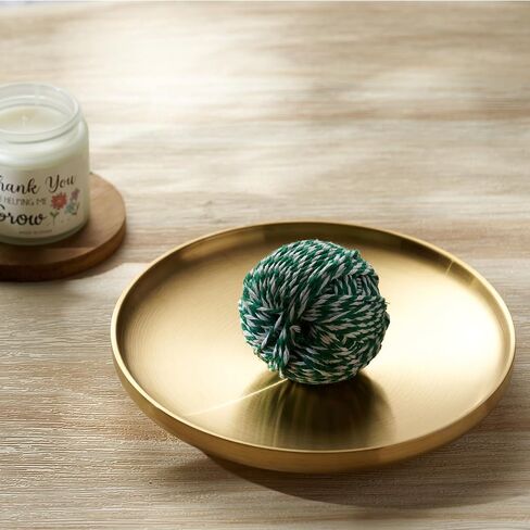 7.5 INCH Small Key Bowl for Entryway Table, Decorative Bowl for Keys, Catch All Bowl, Home Decor Accents (Gold) in Saudi Arabia