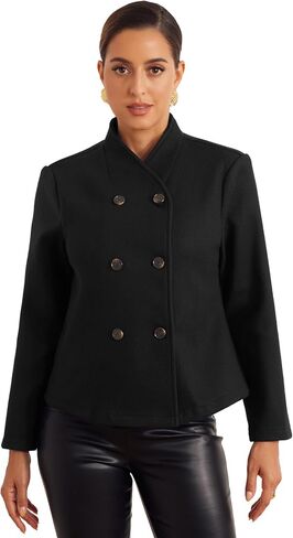 ALLEGRA K WINTER PEA COAT FOR WARDATATION STANCALAN TRIP in Saudi Arabia